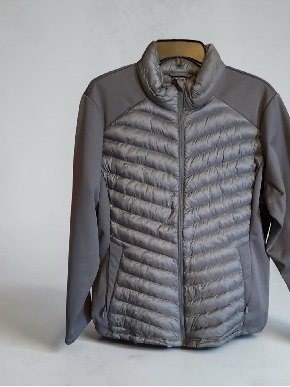 32 Degrees Quilted Puffer Jacket in Gray